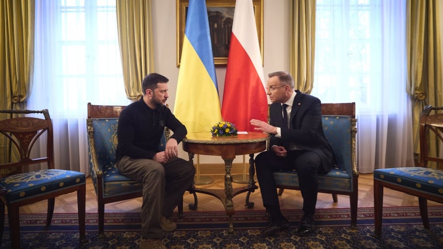 Володимир Зеленський і Анджей Дуда Володимир Зеленський під час візиту до Польщі зустрівся з Анджеєм Дудою
