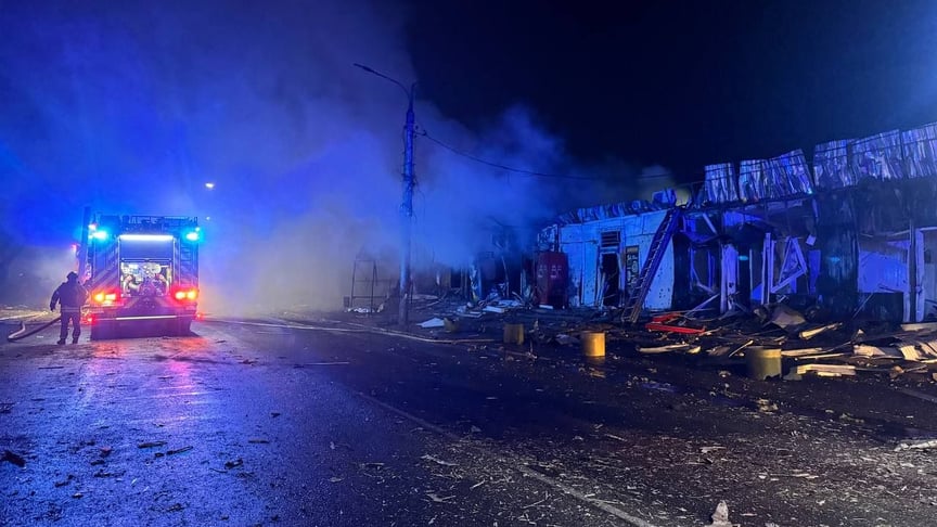 Последствия российского удара по Запорожью вечером 20 ноября