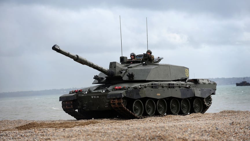 Illustrative photo. Challenger 2 tank during a landing exercise in Hampshire, 2010