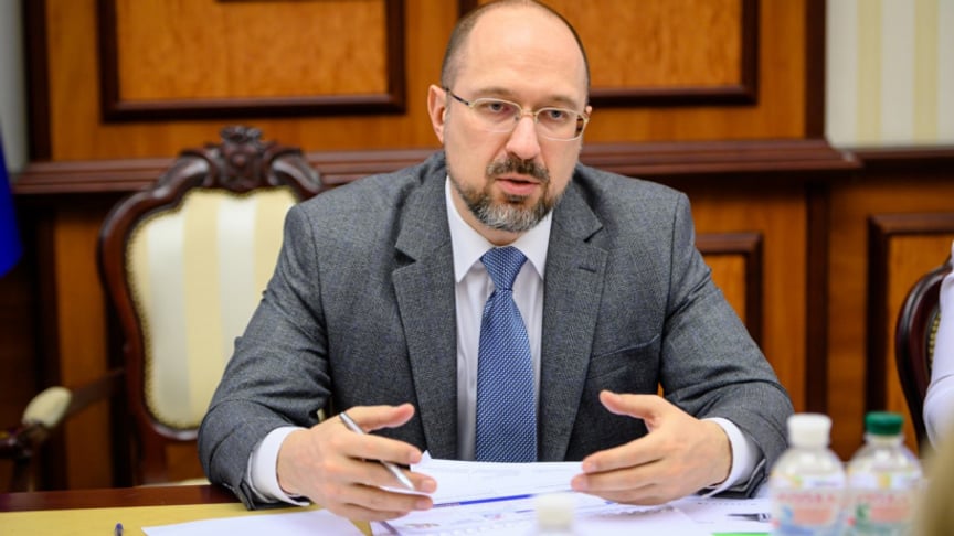 The Prime Minister of Ukraine Denys Shmyhal.