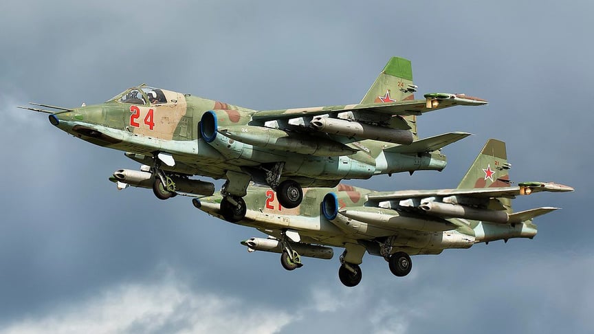 Штурмовики Су-25, иллюстративное фото