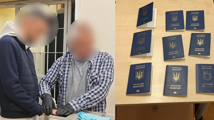 Затриманий українець мав низку підроблених документів