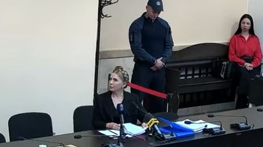 Лідерка депутатської фракції «Батьківщина» під час судового засідання