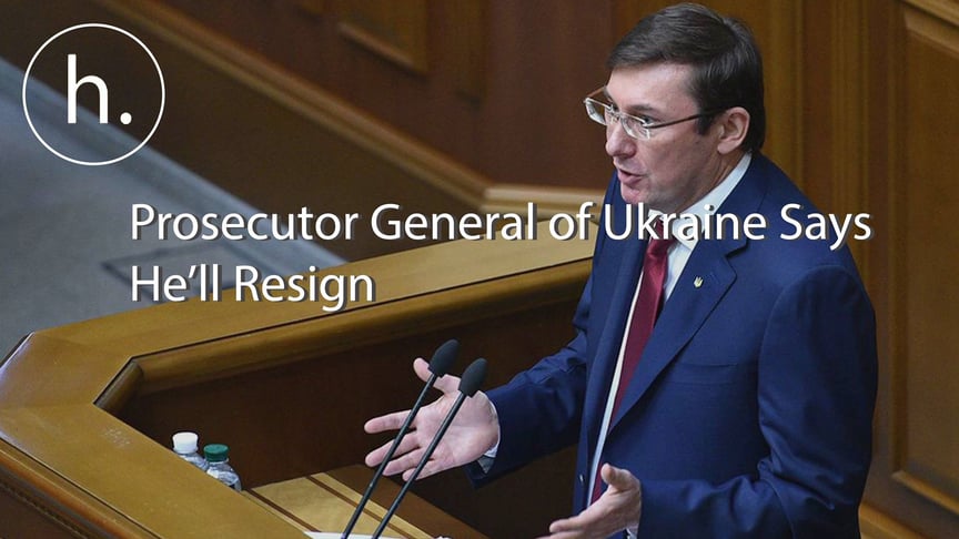 Ukraine's Prosecutor General Says He'll Resign Following Murder of Activist