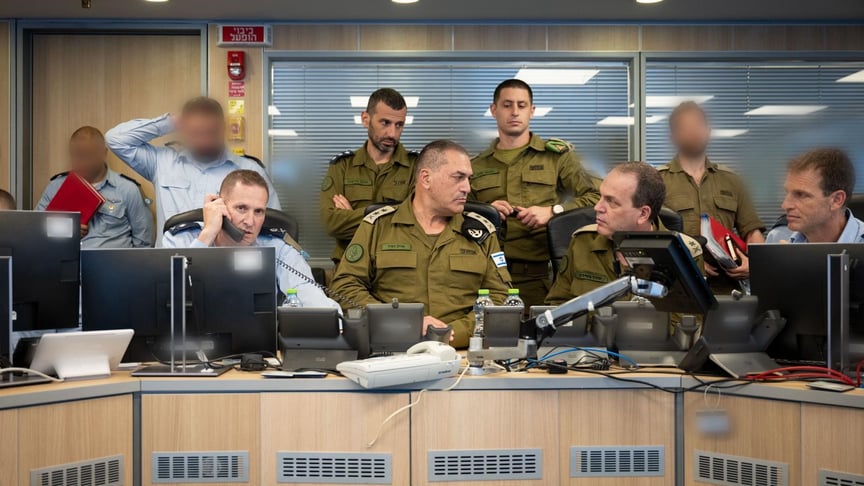 Військові ізраїльського Генштабу під час ударів по Ірану Військові ізраїльського Генштабу під час ударів по Ірану