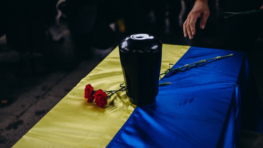 Прах українського військовослужбовця