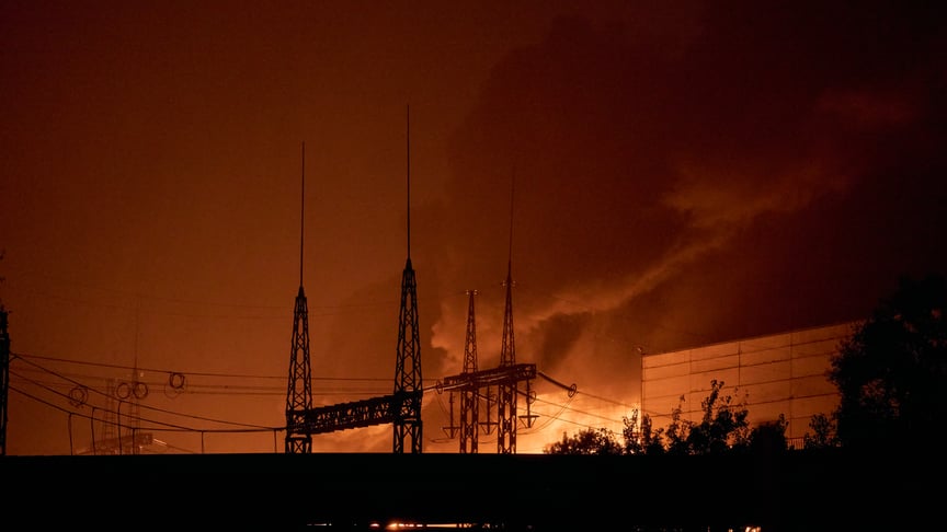 Киев после атаки дронов