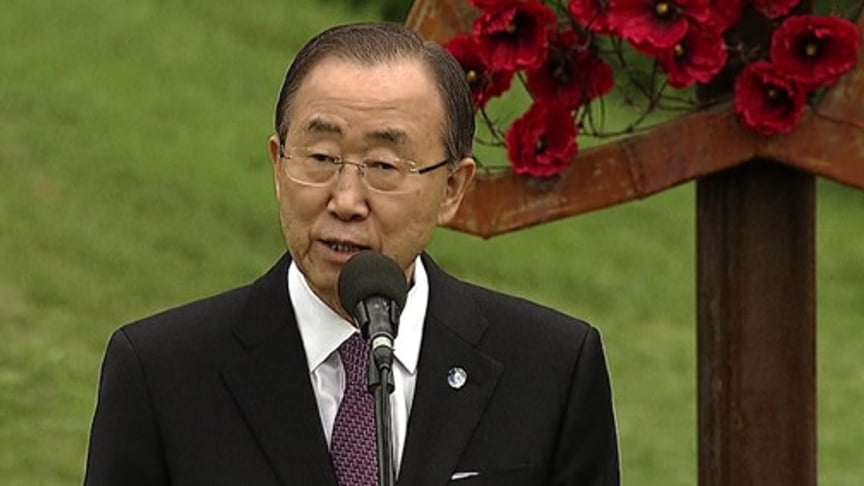 UN's Ban Ki-moon In Kyiv Says He Is 'Sad' About East Ukraine War