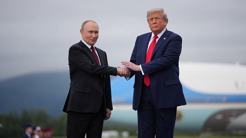 Президент США Дональд Трамп із главою рф володимиром путіним