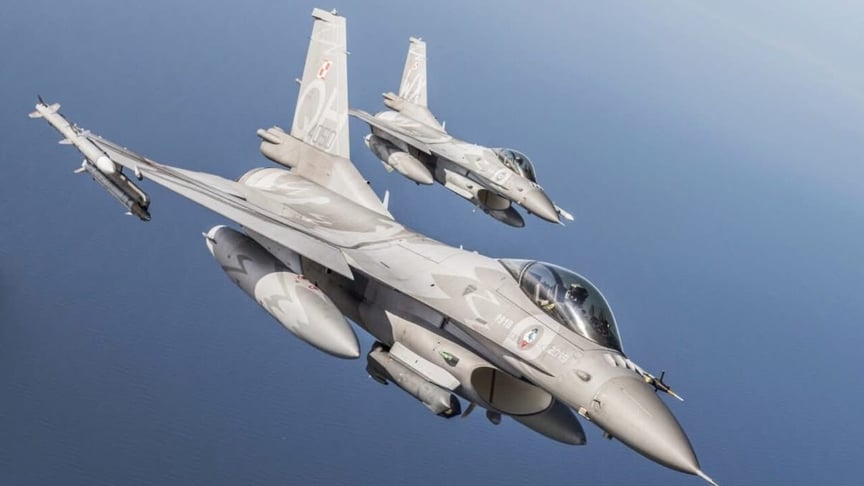Ілюстративне фото. Польські винищувачі F-16