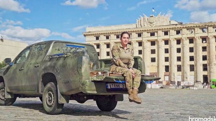 Yuliia Sidorova, a paramedic in the Kharkiv direction with the call sign “Cuba Libre”