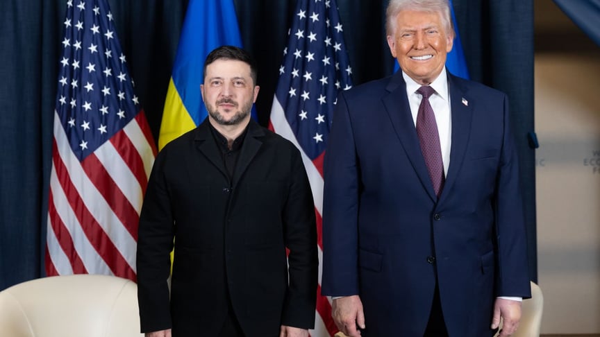 Президент України Володимир Зеленський та лідер США Дональд Трамп