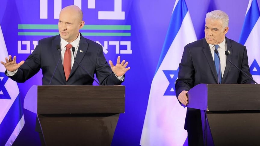 Колишні прем’єр-міністри Ізраїлю Нафталі Бенет і Яїр Лапід