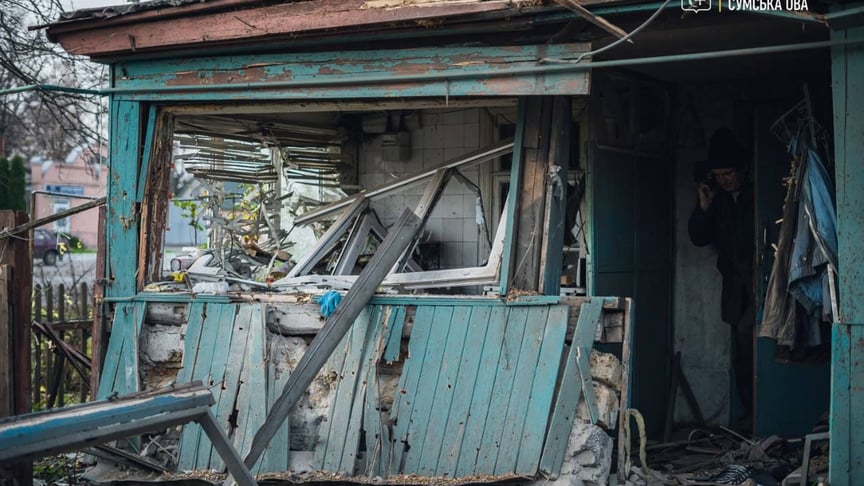 Последствия обстрелов Ворожбянской громады Сумской области