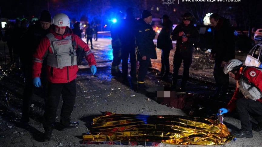 Наслідки російського обстрілу у Запоріжжі, 3 лютого 2026 року