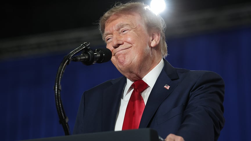 Президент США Дональд Трамп Президент США Дональд Трамп під час передвиборчого мітингу в Південній Кароліні, серпень 2026 року