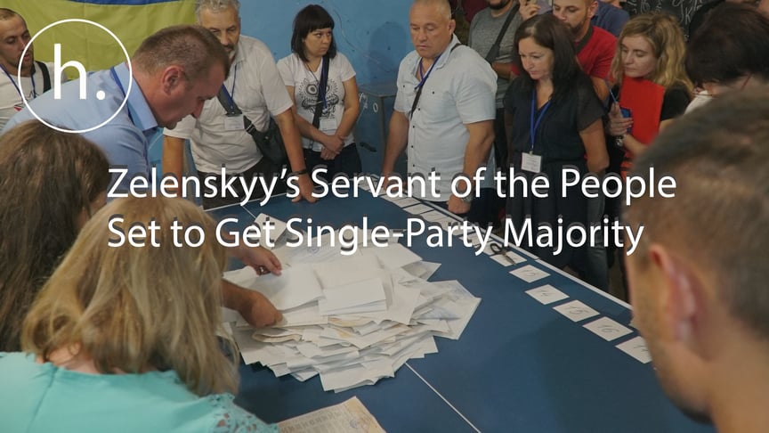 Zelenskyy’s Servant of the People Set to Get Single-Party Majority