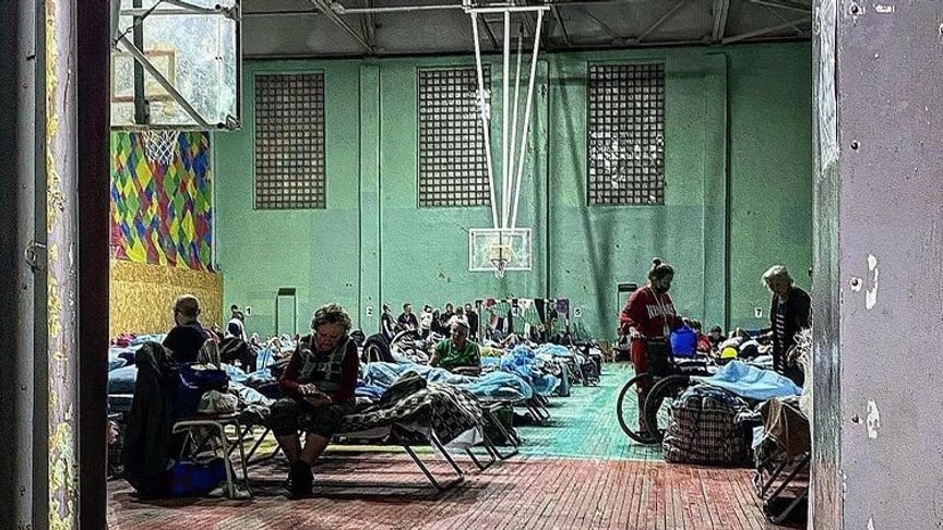 Temporary accommodation center in Russia, where the “evacuated” Ukrainians are staying