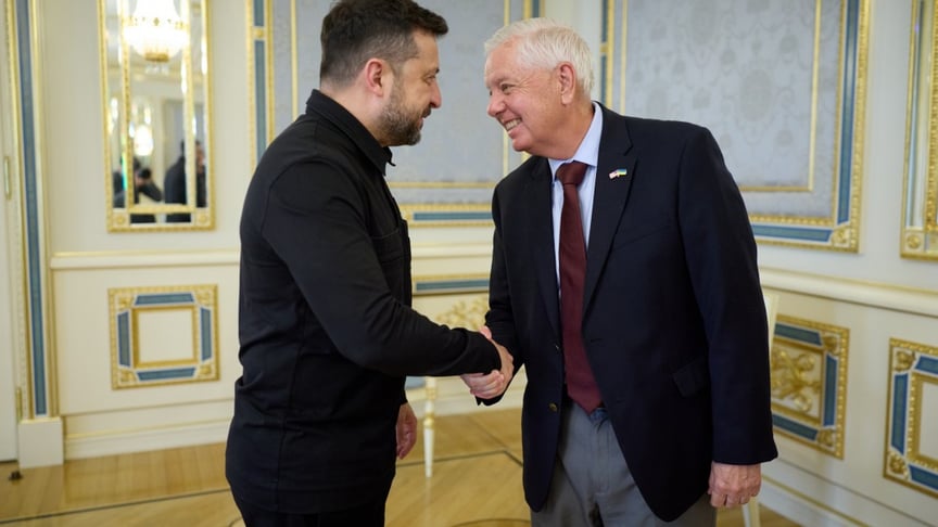 Президент України Володимир Зеленський провів зустріч із сенатором Сполучених Штатів Америки Ліндсі Гремом