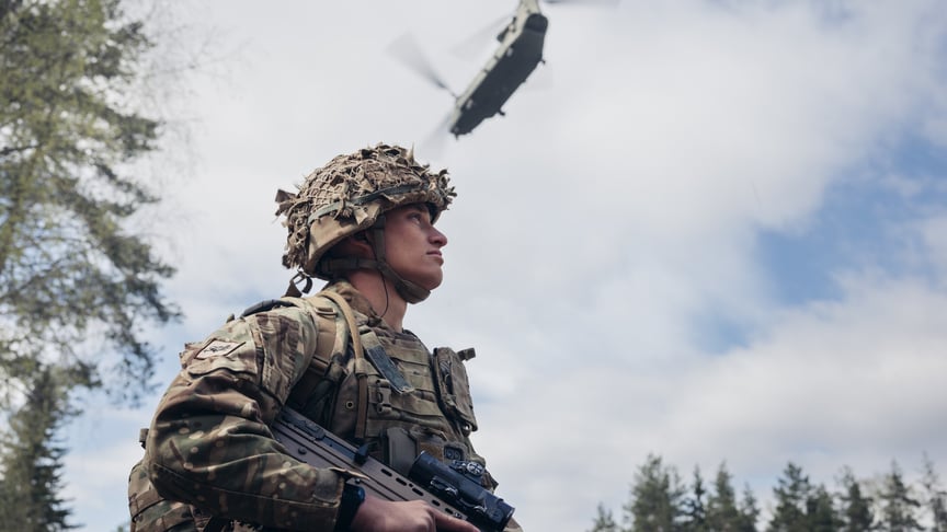 Британський солдат під час навчань у Естонії Ілюстративне фото. Британський солдат під час навчань у Естонії