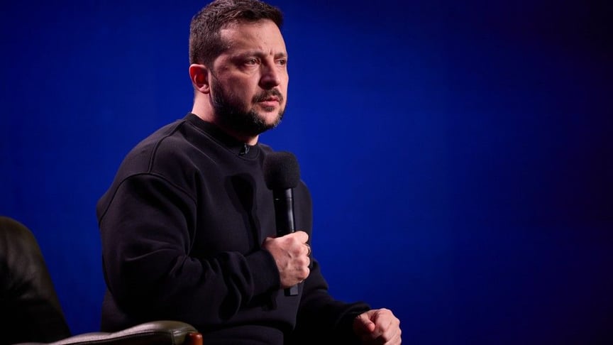 Президент Володимир Зеленський на підсумковій пресконференції 19 грудня 2023 року