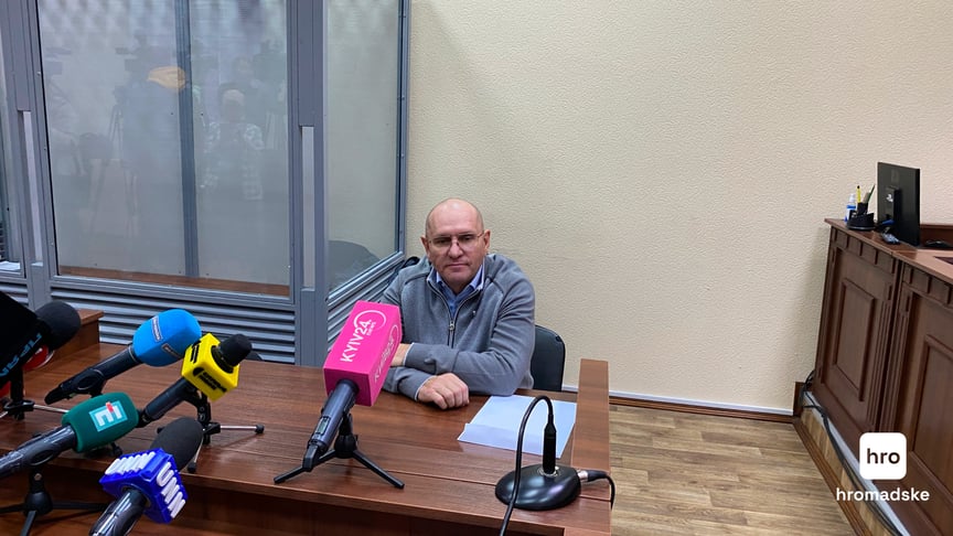 Народный депутат Евгений Шевченко в зале Печерского райсуда Киева, 15 ноября 2024 года