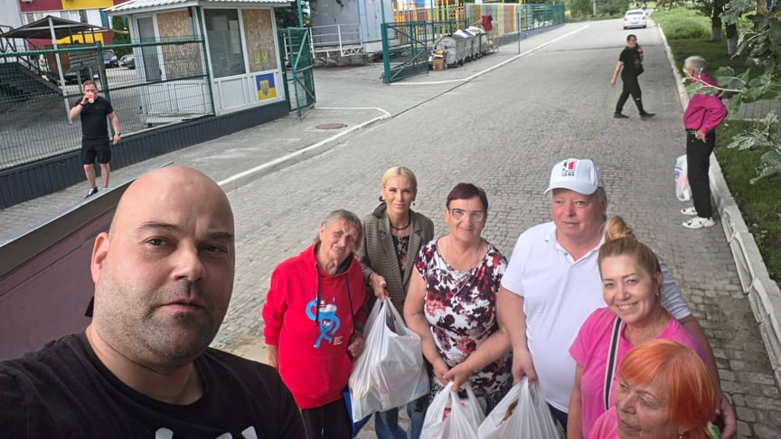 Польський волонтер Марек у Харкові