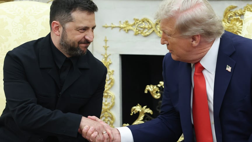 Володимир Зеленський та Дональд Трамп на зустрічі в Білому домі