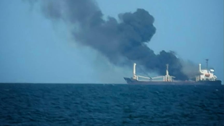 Одно из судов, попавших под российский удар в Чёрном море в последние дни