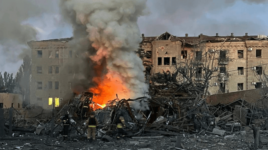 Последствия российской атаки на Славянск