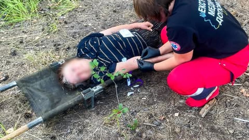 Жінка, яку врятували на Рівненщині