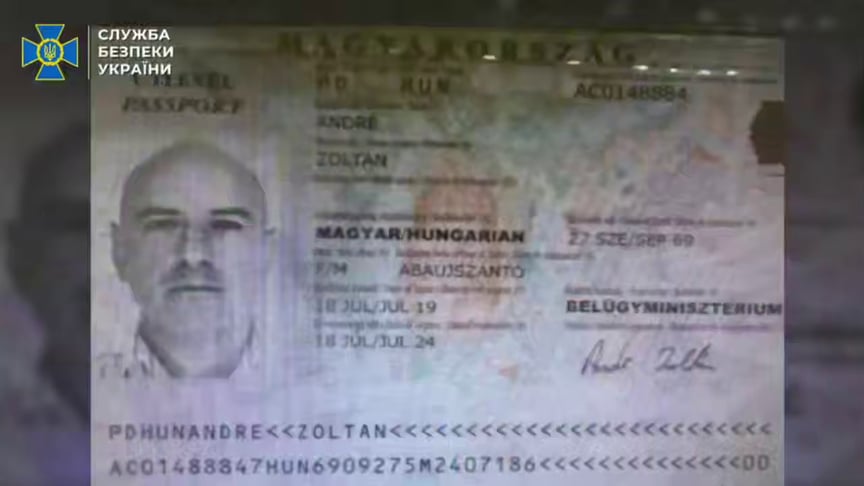 Кадровий працівник угорської воєнної розвідки Золтан Андре