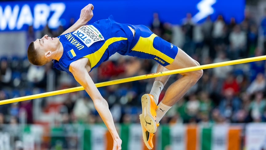 Олег Дорощук на чемпіонаті світу з легкої атлетики в приміщенні, 21 березня 2026 року