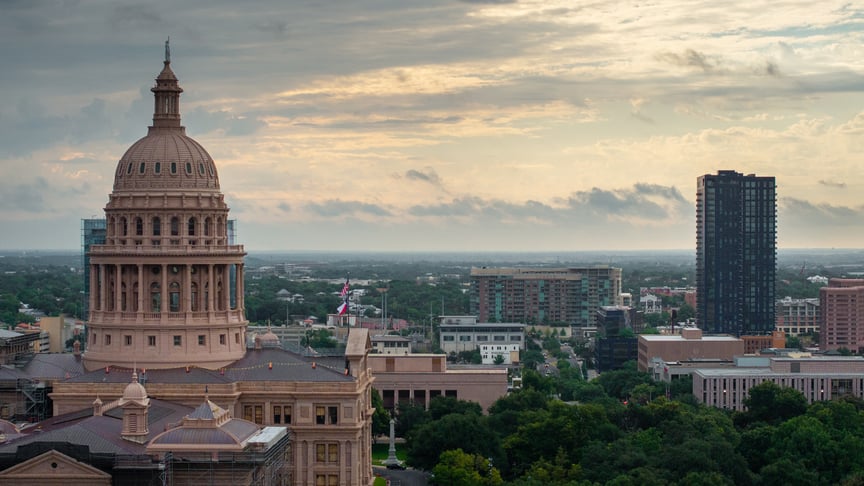Вид на Капітолій Техасу, 4 серпня 2025 року