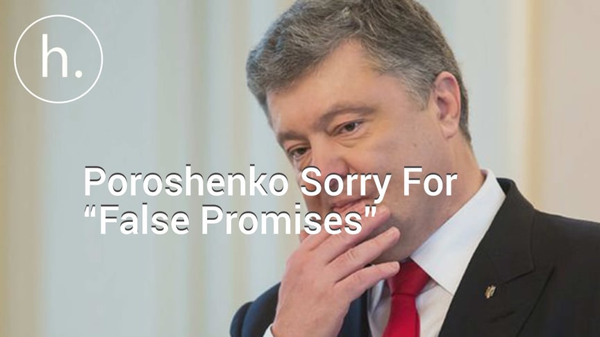 Poroshenko Sorry For Promising To End War “In Hours”