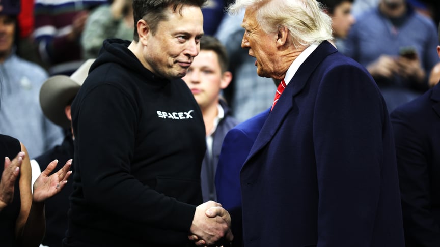 Ілон Маск та Дональд Трамп, березень 2025 року