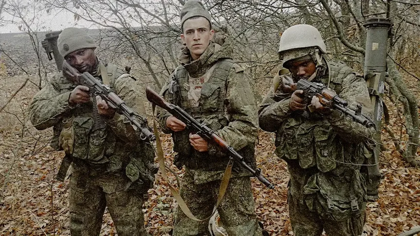 Добровольцы из Кении в составе российской армии