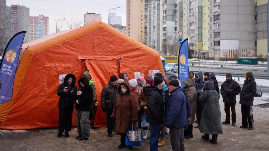 Один із «Пунктів незламності» в Києві