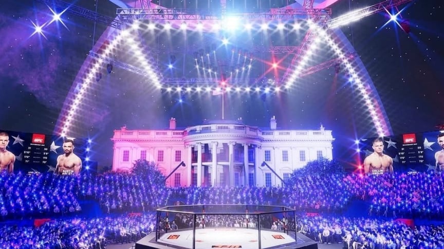 Адміністрація Трампа анонсувала поєдинок UFC на території Білого дому. Ось як це може виглядати