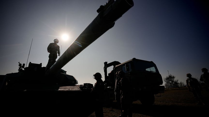 Illustrative photo: joint French-American exercises at the Capu Midia training ground in Romania, February 9, 2023