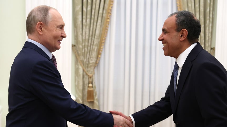 Зустріч глави рф путіна та міністра закордонних справ Єгипту Бадрома Абделатті 2 квітня 2026 року