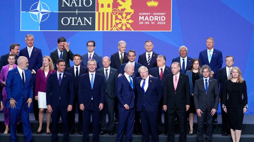 Лідери країн-членів НАТО під час саміту в Мадриді, Іспанія, 29 червня 2022 року