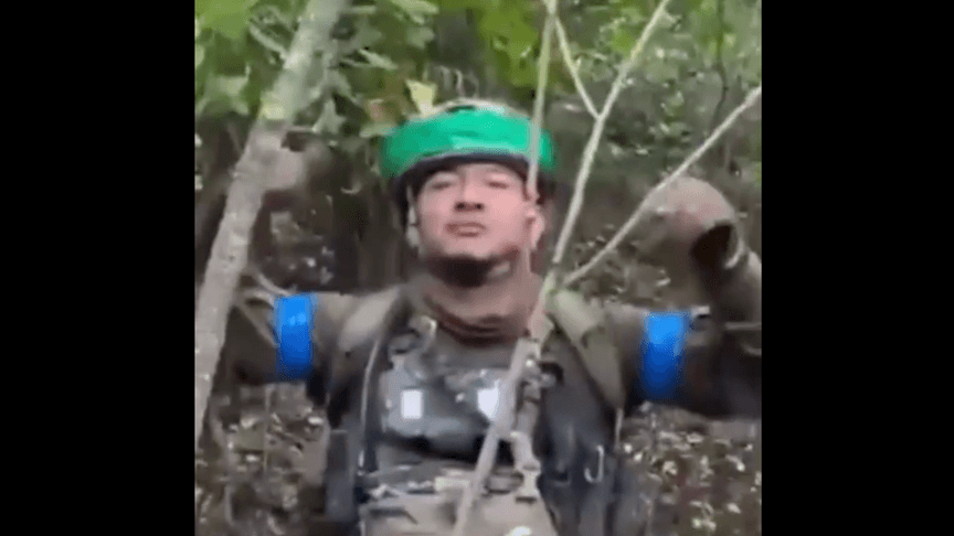 Один із військових із відео, на якому нібито іноземні добровольці ЗСУ заявляють про свою причетність до картелів