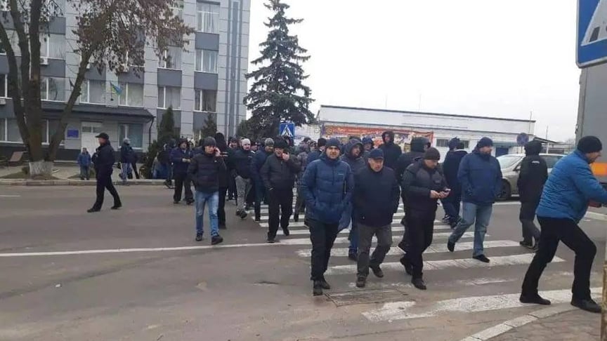 Мітингувальники вимагали знизити вартість розмитнення «євроблях»