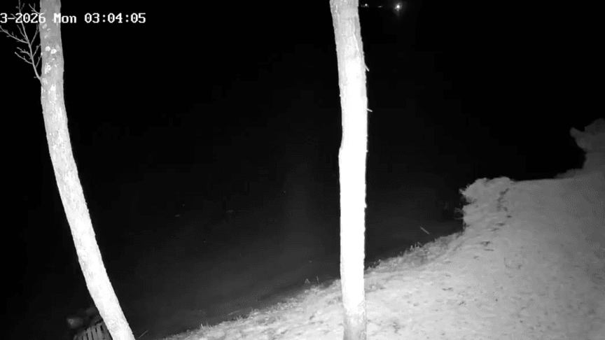 Момент удару дрона в Литві