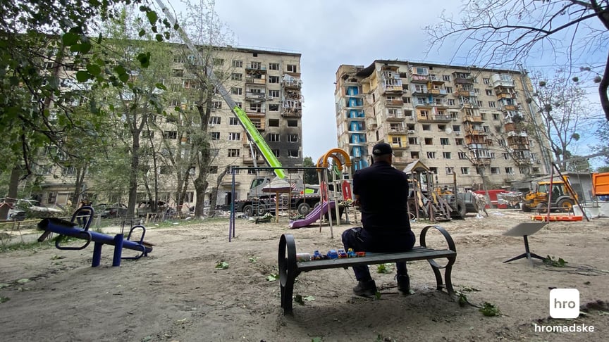 Будинок у Києві, в який влучила російська ракети у ніч проти 17 червня 2025 року