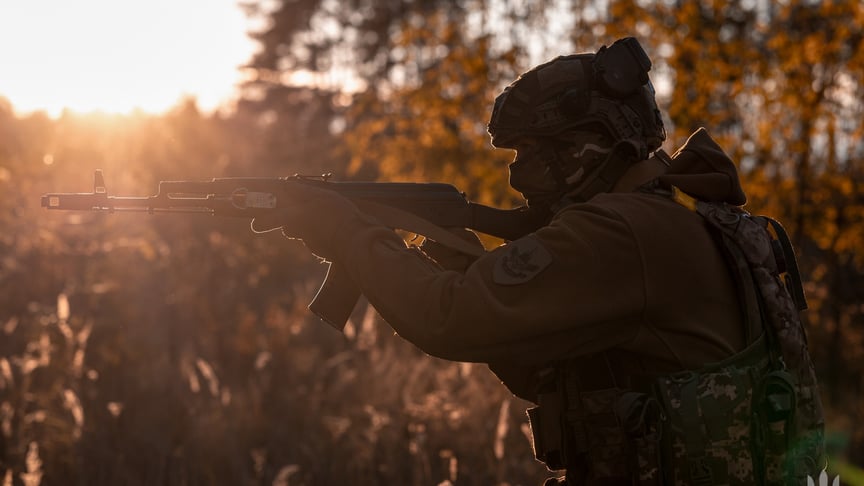 Военнослужащий 57-й отдельной мотопехотной бригады им. Костя Гордиенко