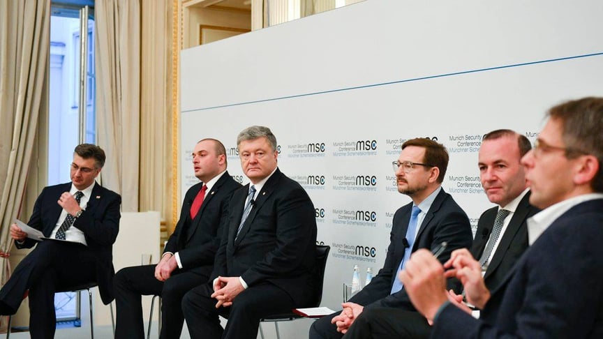 Президент України Петро Порошенко на Мюнхенській безпековій конференції, 16 лютого 2019 року