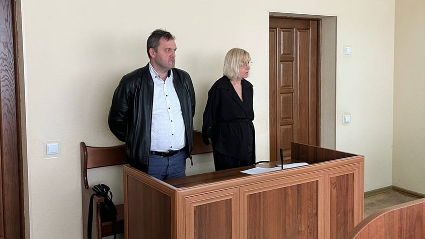 Віктор Гусаров у залі суду