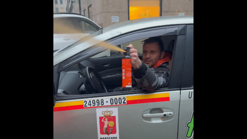 У Варшаві таксист розпилив сльозогінний газ в обличчя вагітної українки